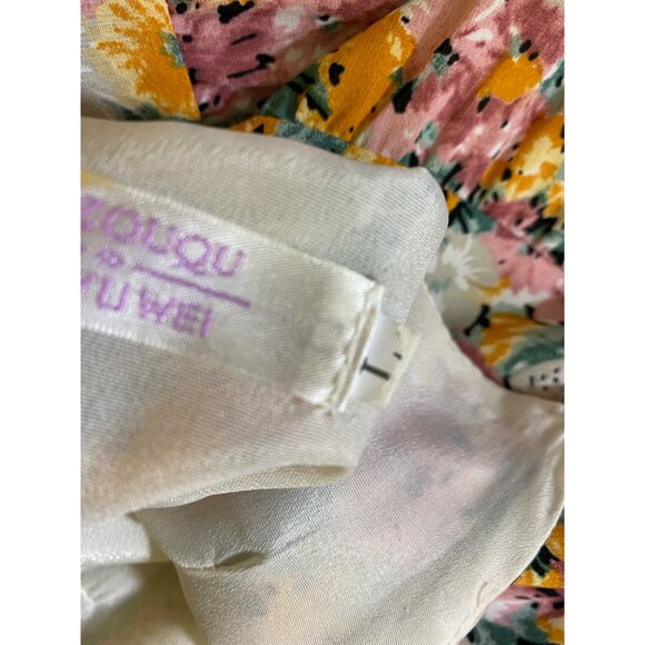 Floral Tiered Dress By Jiezouqou Yin Yu Wei Western Prairie Boho Large Feminine - Picture 4 of 4